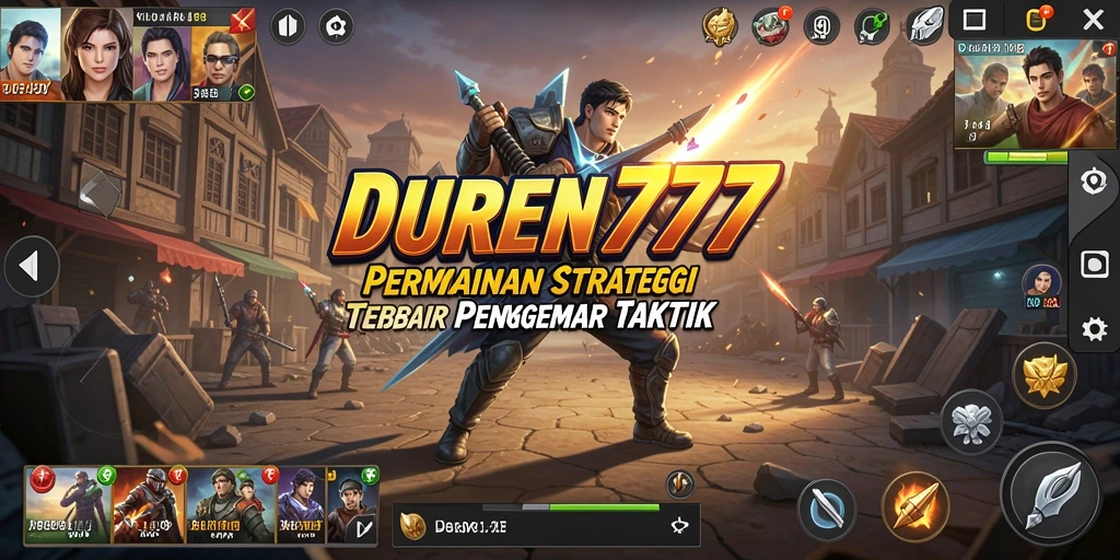 Tangkapan layar DUREN777 menampilkan aksi pertempuran strategi yang menegangkan.