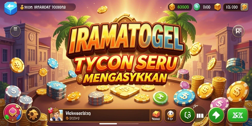Screenshot gameplay IRAMATOGEL dengan suasana Tycoon yang nyata.