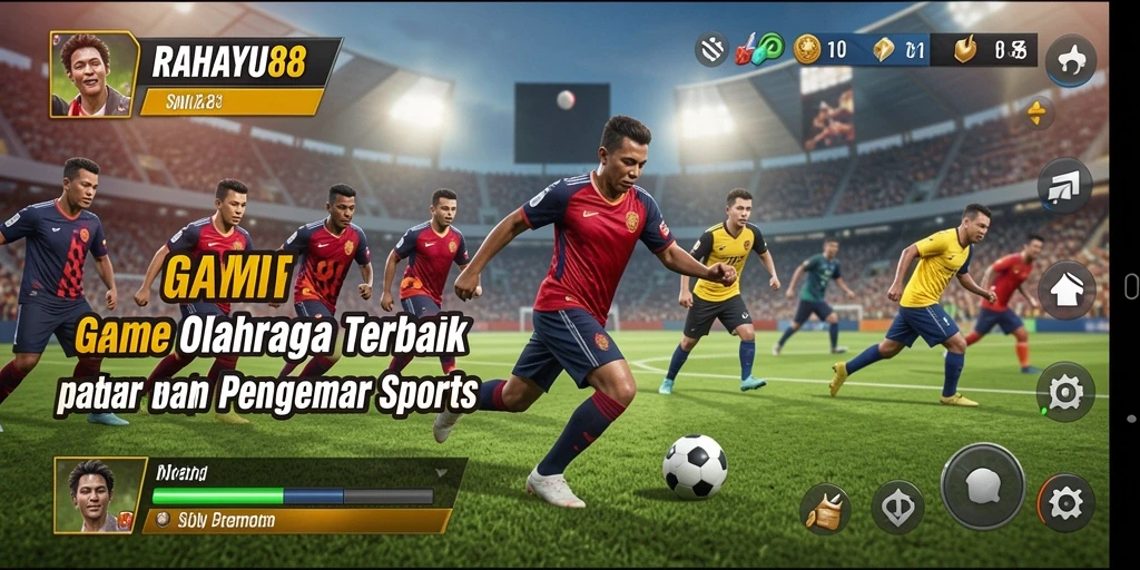 Tampilan gameplay menarik RAHAYU88 dengan aksi olahraga seru.