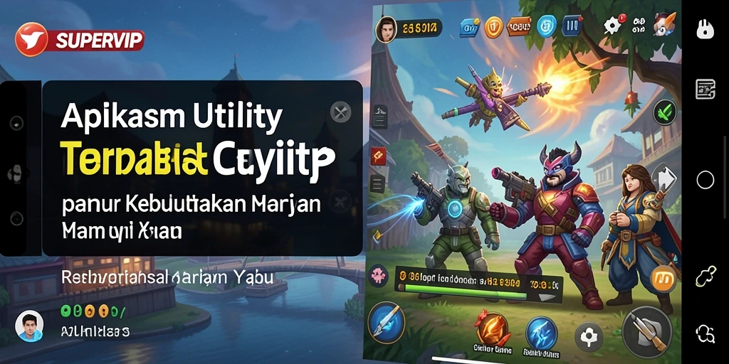 Tampilan aplikasi SUPERVIP yang ramah pengguna dan intuitif.